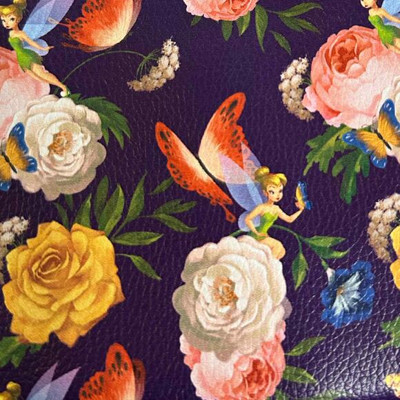 D10 Disney Parks Tinker Bell Floral Tablet Case with Chain Strap, READ, NWOT - Picture 3 of 4